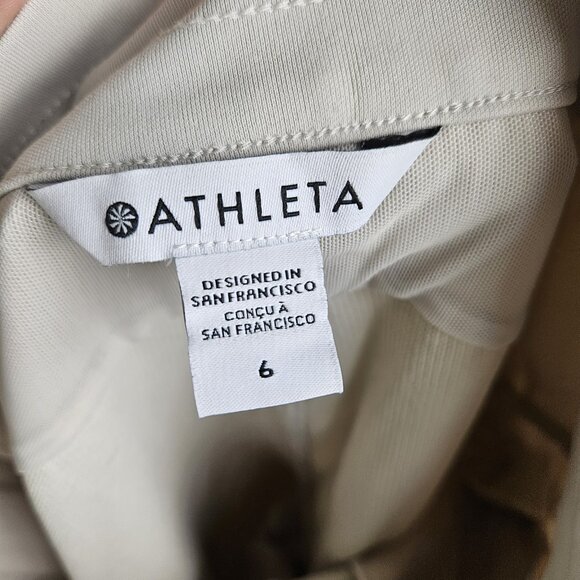 Athleta Women's Mid Rise Jogger Birch Grey Elastic waist Pull On Size 6 - Picture 9 of 10